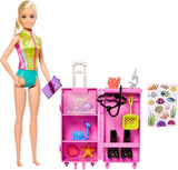 Seria Barbie „Możesz być kimkolwiek”, biolog morski, 1x lalka z blond włosami, kostium kąpielowy, delfin, akcesoria, prezent dla dzieci, zabawka w wieku 3+, HMH26