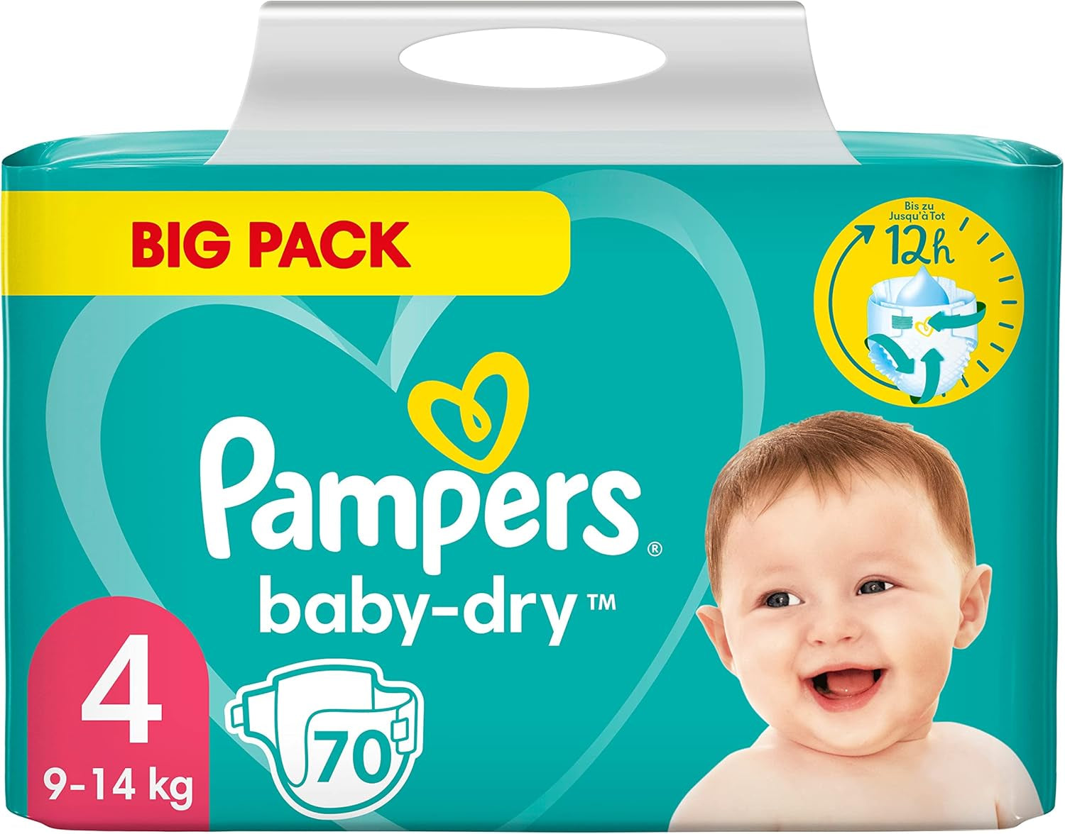 Pampers (stara wersja), majtki, rozmiar 4, 9kg-15kg, trzy opakowania (1 x 88 pieluszek)