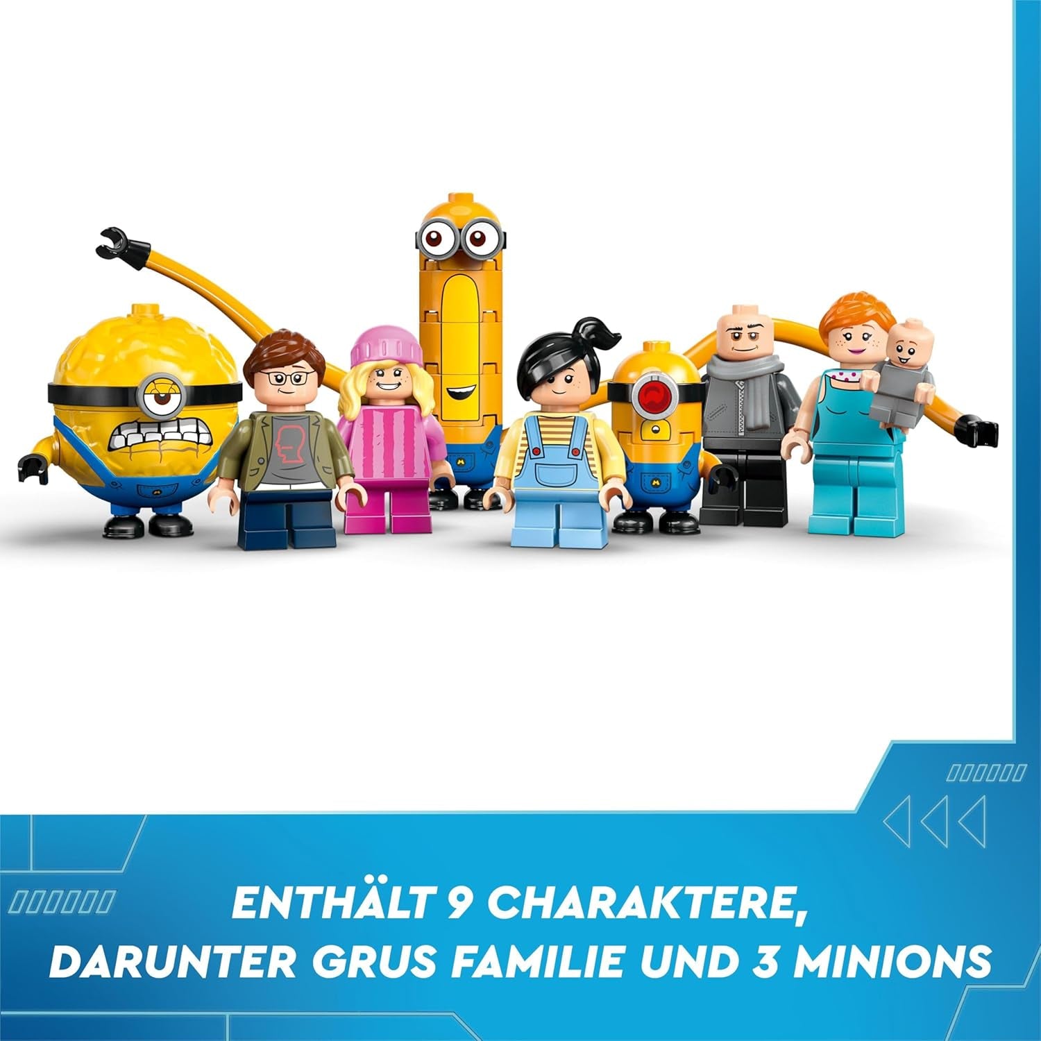 LEGO I — Simply Incorrigible 4 Willa rodzinna Gru i Minionków I — Simply Incorrigible 4 Zestaw filmowy Zabawkowy prezent dla chłopców i dziewcząt od 8 lat i więcej 75583 Zestawy do budowania Beuche den LEGO-Store