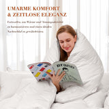 Kołdra puchowa 135X200 All Seasons 100% bawełna 4 Seasons Kołdra 135X200 z gęsim puchem i piórami Puchowa przegroda 3D o wysokiej puszystości Średnio ciepłe kołdry i kołdry Naty Shop