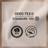 Koc Enjoy Home, beżowy, naturalny, z 4 pomponami z juty, 90 x 190 cm, 100% bawełna, certyfikat Oeko-Tex, kolekcja Panama Koce i kołdry Naty Shop