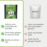 | Matcha organiczny proszek 100 g | Ceremonialna klasa zielonej herbaty Matcha w proszku | 100% naturalności i najwyższej jakości | Herbata detoksykująca | Kompatybilny z zestawem Matcha, łodygą, miską i szklanką.