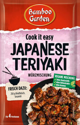 Bamboo Garden - Teriyaki Seasoning Mix , Gewürzmischung für Teriyaki , Für 4 Portionen , Ohne Geschmackverstärker und Konservierungsstoffe , 1 x 25 g (Verpackungsdesign kann abweichen)