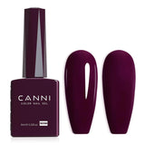Żelowy lakier do paznokci CANNI, półtrwały, ciemnofioletowy, lakier do paznokci, żel UV, Soak Off, Manicure