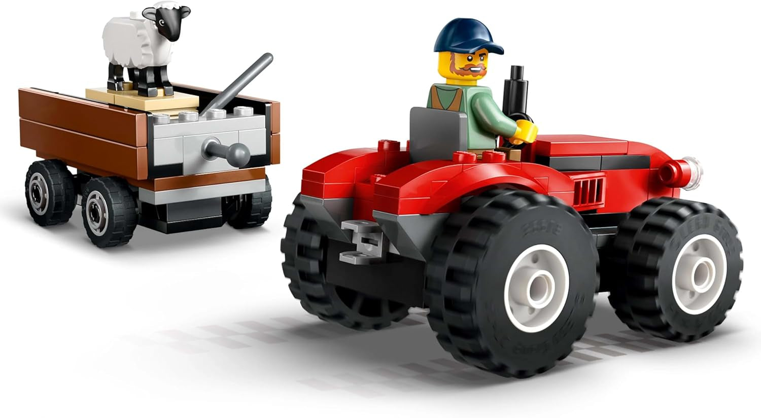 Ciągnik LEGO City z przyczepą - Zabawka rolnicza z traktorem i figurkami zwierząt - Zestawy do zabawy Montessori dla chłopców i dziewcząt od 4 lat - prezent z 2 minifigurkami 60461 Zestawy konstrukcyjne Besuche den LEGO-Store