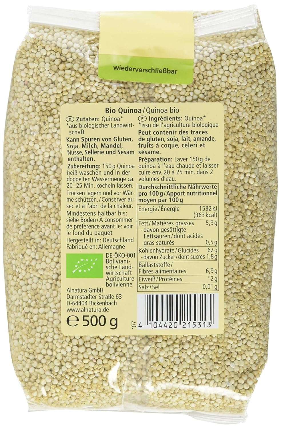 Ekologiczna komosa ryżowa, 500g