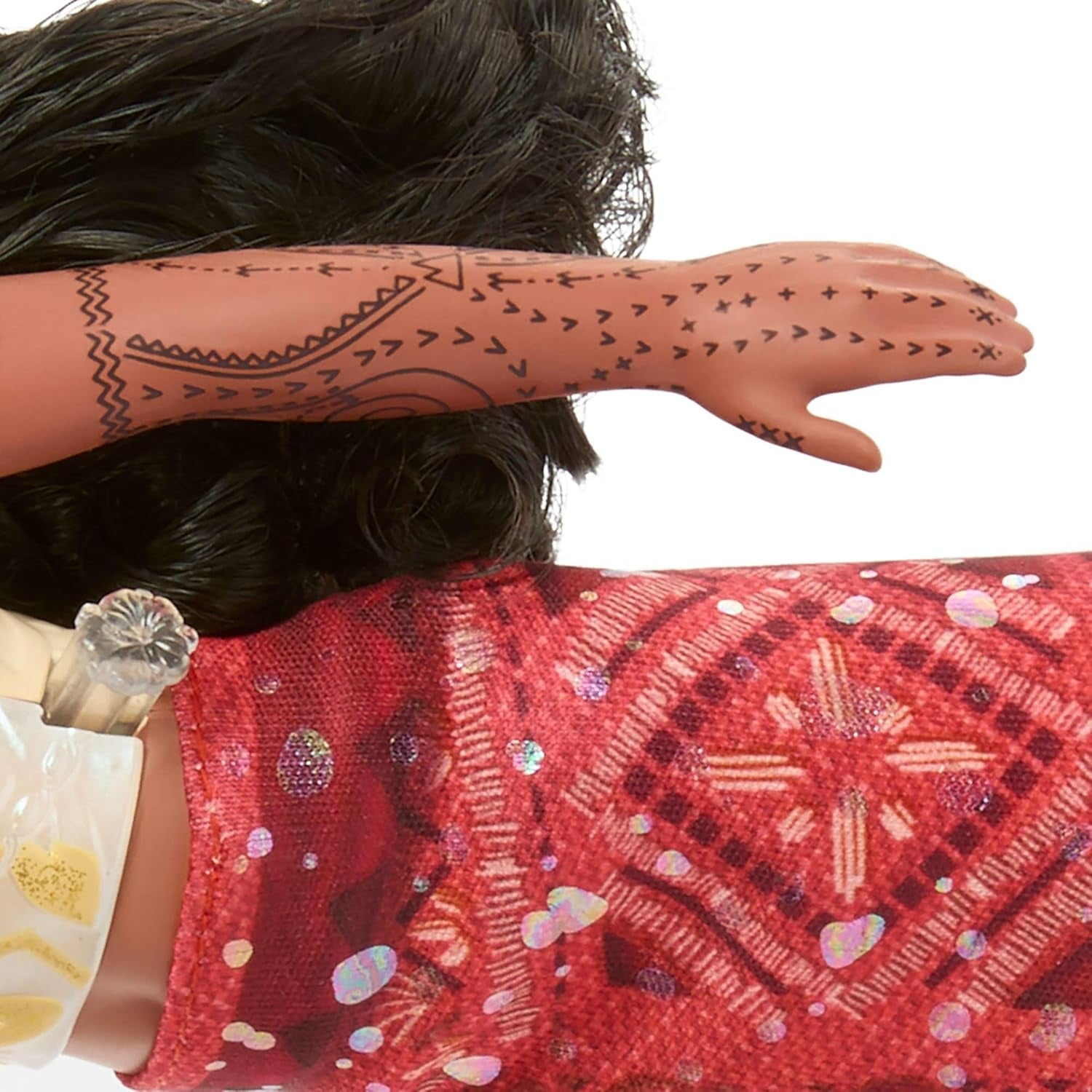 Mattel Toys Disney Moana 2 Tautai Moana Modna lalka do pływania z 2 akcesoriami, góra i nogi zmieniające kolor do pływania inspirowane filmem JFF09