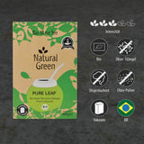 Delicatino - Naturalna zieleń PURE LEAF 500G, organiczna yerba mate bez łodygi, świeża i bezdymna, uprawiana organicznie, pakowana próżniowo dla maksymalnej świeżości