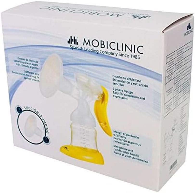 Mobiclinic ®, Laktator ręczny, marka europejska, ergonomiczny uchwyt Akcesoria Żywność i karmienie piersią Sklep Bebe Naty