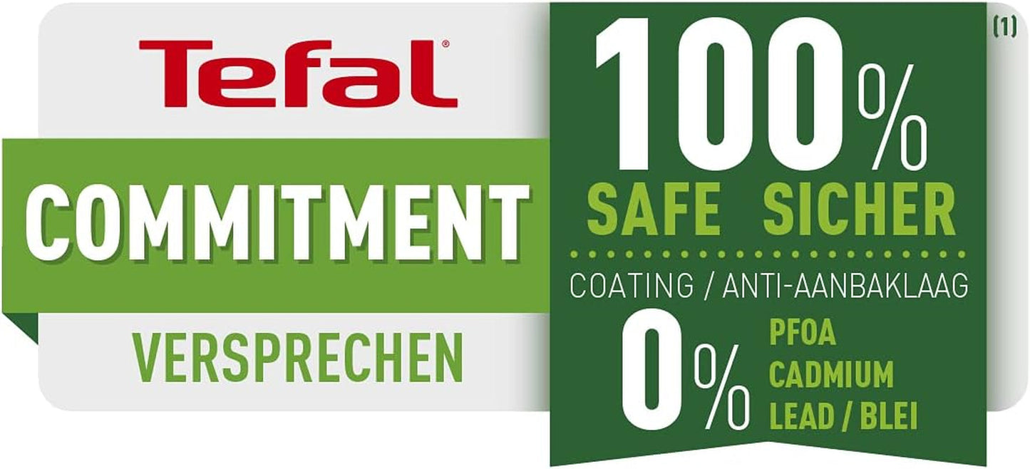 Tefal Easy Cook & Clean, powłoka nieprzywierająca, wskaźnik temperatury, niezalecany do garnków i patelni indukcyjnych Naty Shop