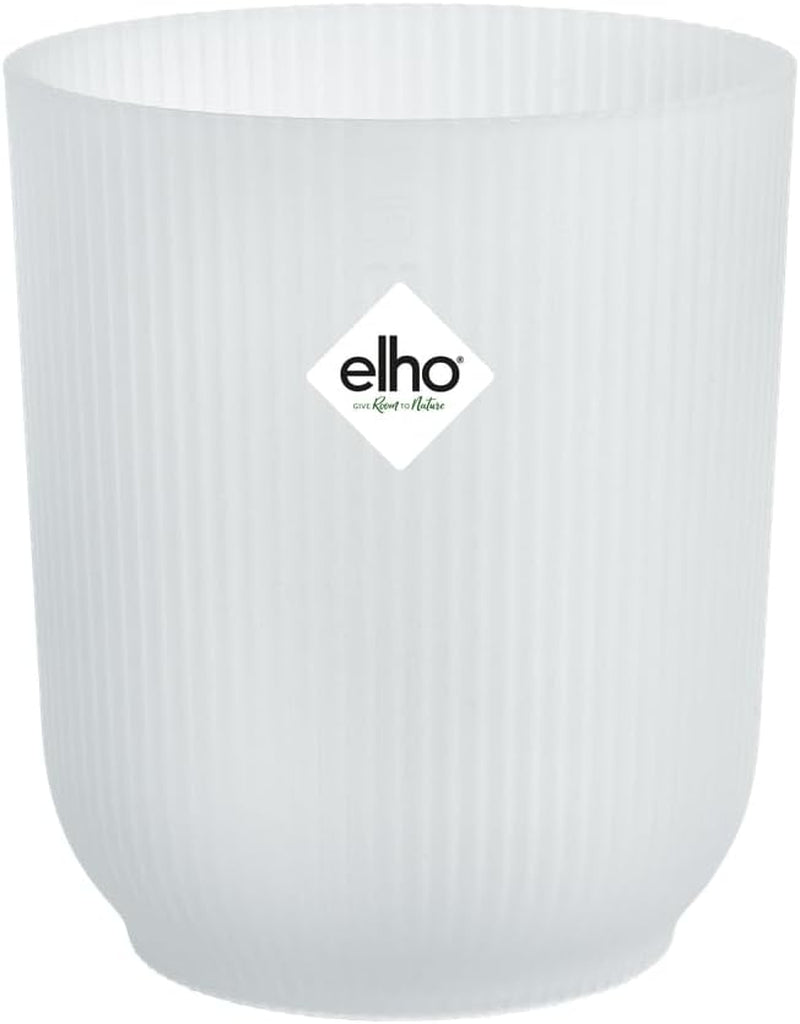elho Vibes Fold Orchid High 12,5cm - Doniczki do storczyków do wnętrz - Doniczki do wnętrz - 100% plastiku pochodzącego z recyklingu - Biały/Jedwabiście biały
