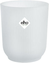 elho Vibes Fold Orchid High 12,5cm - Doniczki do storczyków do wnętrz - Doniczki do wnętrz - 100% plastiku pochodzącego z recyklingu - Biały/Jedwabiście biały