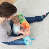 Kolorowa podróż na gąsienicy Lamaze, zabawka dla noworodka, zabawka sensoryczna dla dzieci z kolorami i dźwiękami, zabawka rozwojowa dla chłopców i dziewcząt od 6 miesiąca życia, L27463 Baby Toys Naty Shop