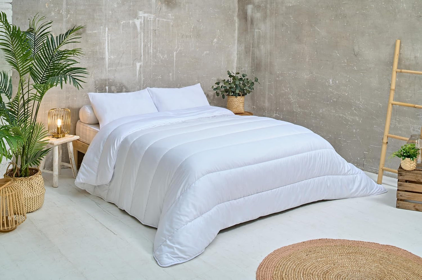 Bleu Câlin COUETTE MIKROFIBRA KMF 45S, 240X260Cm, Poliester, Kołdra, Kocyk, Biały, Zimowe Kołdry i kołdry Naty Shop 200 X 200 Cm