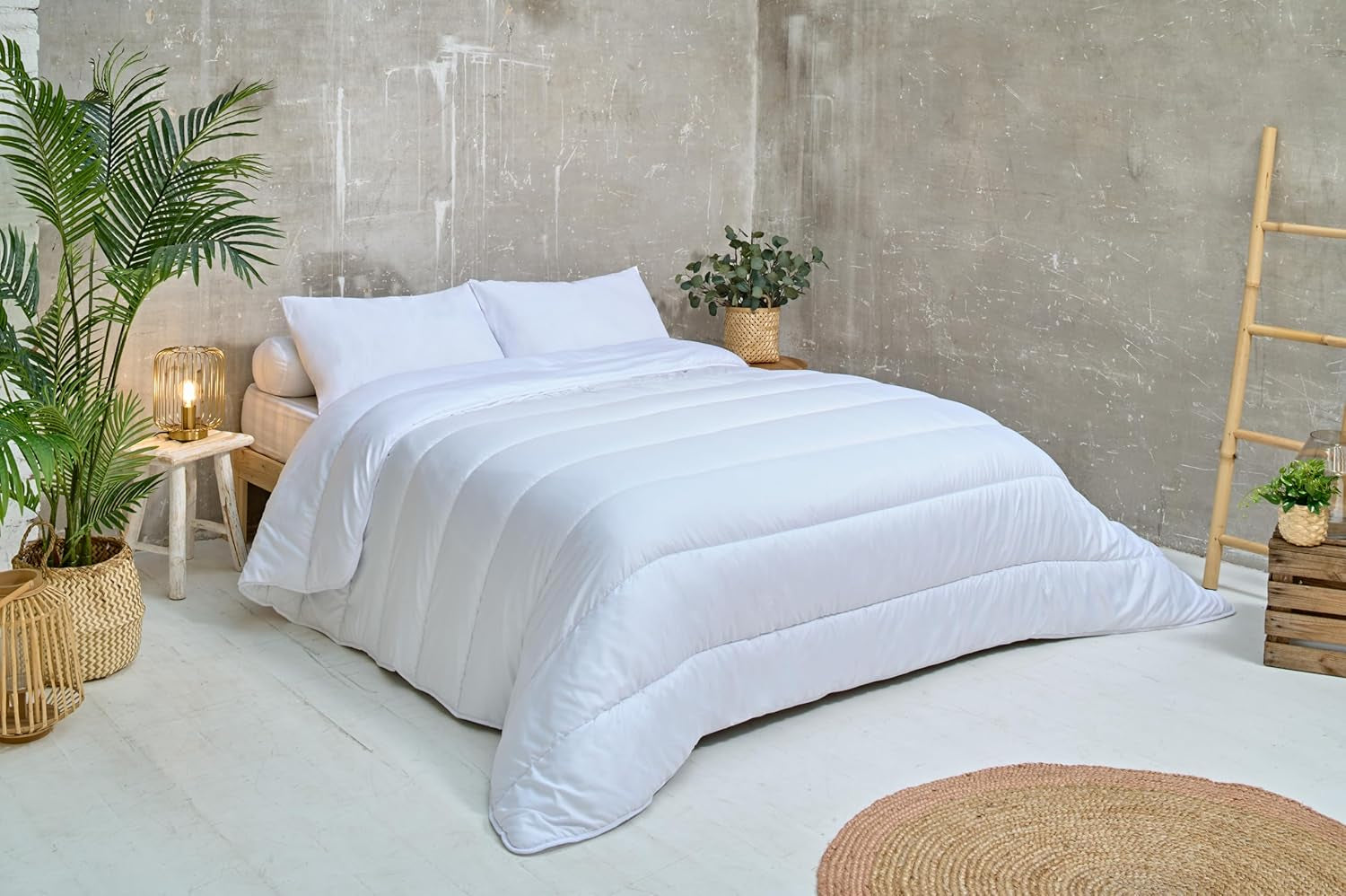 Bleu Câlin COUETTE MIKROFIBRA KMF 45S, 240X260Cm, Poliester, Kołdra, Kocyk, Biały, Zimowe Kołdry i kołdry Naty Shop 200 X 200 Cm