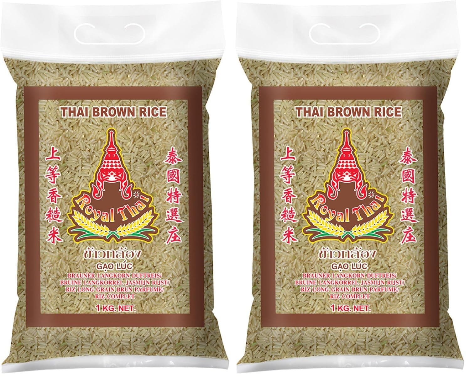 ROYAL THAI RICE - Pachnący długoziarnisty ryż brązowy - 1 x 1 kg