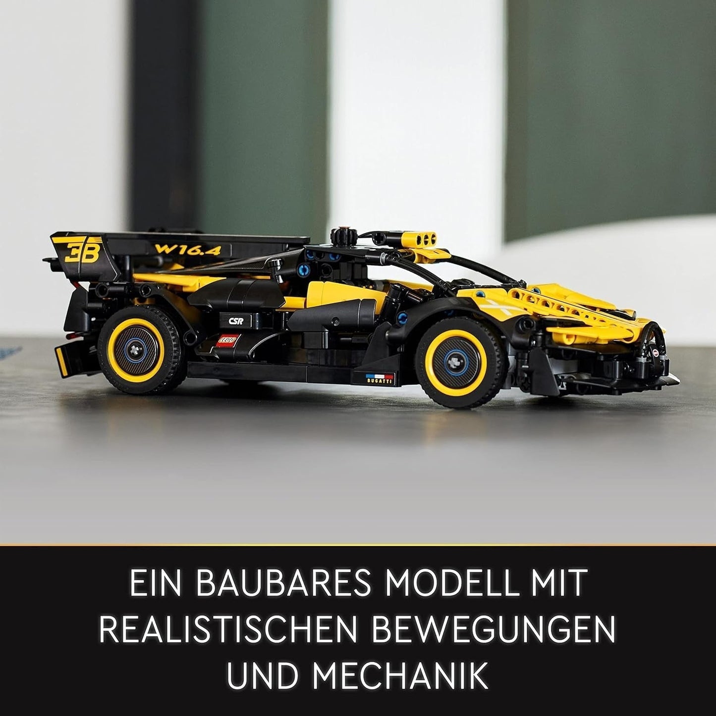 LEGO Technic Samochód wyścigowy Bugatti, zestaw modeli do składania samochodów, zabawkowy samochód sportowy, kultowy zestaw samochodów kolekcjonerskich, zabawki do budowania od 9 lat 42151 Zestawy konstrukcyjne Besuche w sklepie LEGO