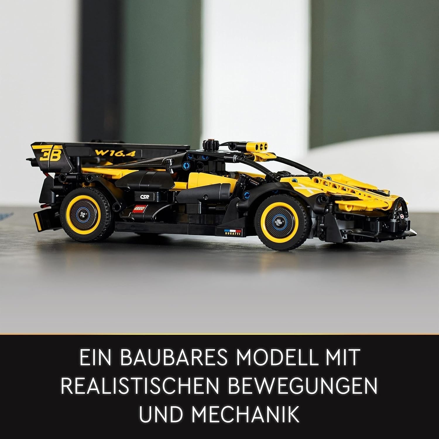 LEGO Technic Samochód wyścigowy Bugatti, zestaw modeli do składania samochodów, zabawkowy samochód sportowy, kultowy zestaw samochodów kolekcjonerskich, zabawki do budowania od 9 lat 42151 Zestawy konstrukcyjne Besuche w sklepie LEGO