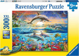 Puzzle dla dzieci Ravensburger - 12895 Raj delfinów - Puzzle dla dzieci powyżej 9 lat, zawierające 300 elementów w formacie XXL Puzzle Naty Shop