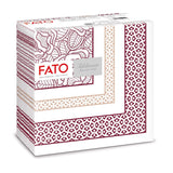 Fato - Serwetki papierowe suche, airlaid, efekt tekstylny, opakowanie 50 serwetek, 40X40 złożone w formacie 4, Tropicana Decor