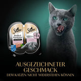 SHEBA Perfect PORTIONS pasztet dla kotów z łososiem, certyfikat MSC, 8 x 3 x (2 x 37,5g) = 225g (Opakowanie będzie aktualizowane)