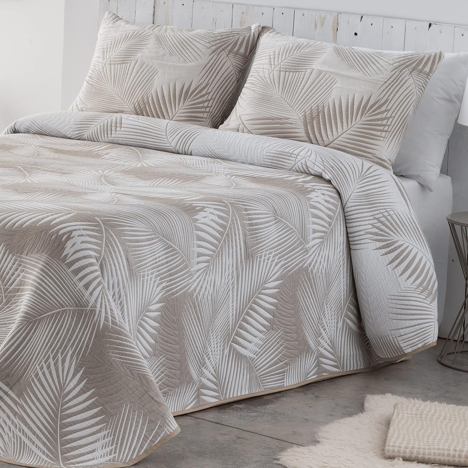 VIALMAN Sofia 30 Bouti Lekka kołdra na podwójne łóżko | kołdra o wymiarach 250 X 270 cm, szara Kołdry i kołdry Sklep Naty