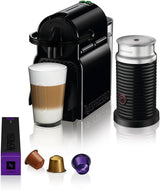 Ekspres na kapsułki Nespresso De'Longhi EN 80.B Inissia, pompa wysokociśnieniowa i funkcja oszczędzania energii, automatyczne wyłączanie po 9 minutach, pojemność filiżanki na espresso i płuco, zbiornik na wodę 0,7 l, kolor czarny