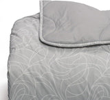 Poszwa na kołdrę Foppapedretti Notte & Natura Pearl Wave na łóżko podwójne, poszewka 100% bawełna, wyprodukowana we Włoszech. Kołdry i kołdry Naty Shop