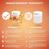 Ironmaxx Phantasty - Kremowa Brzoskwinia Dawka 250G | Wegańskie Geschmackspulver Mit Echten Frucht- Oder Nussstückchen | Perfekter Zuckerersatz Słodziki Naty Shop