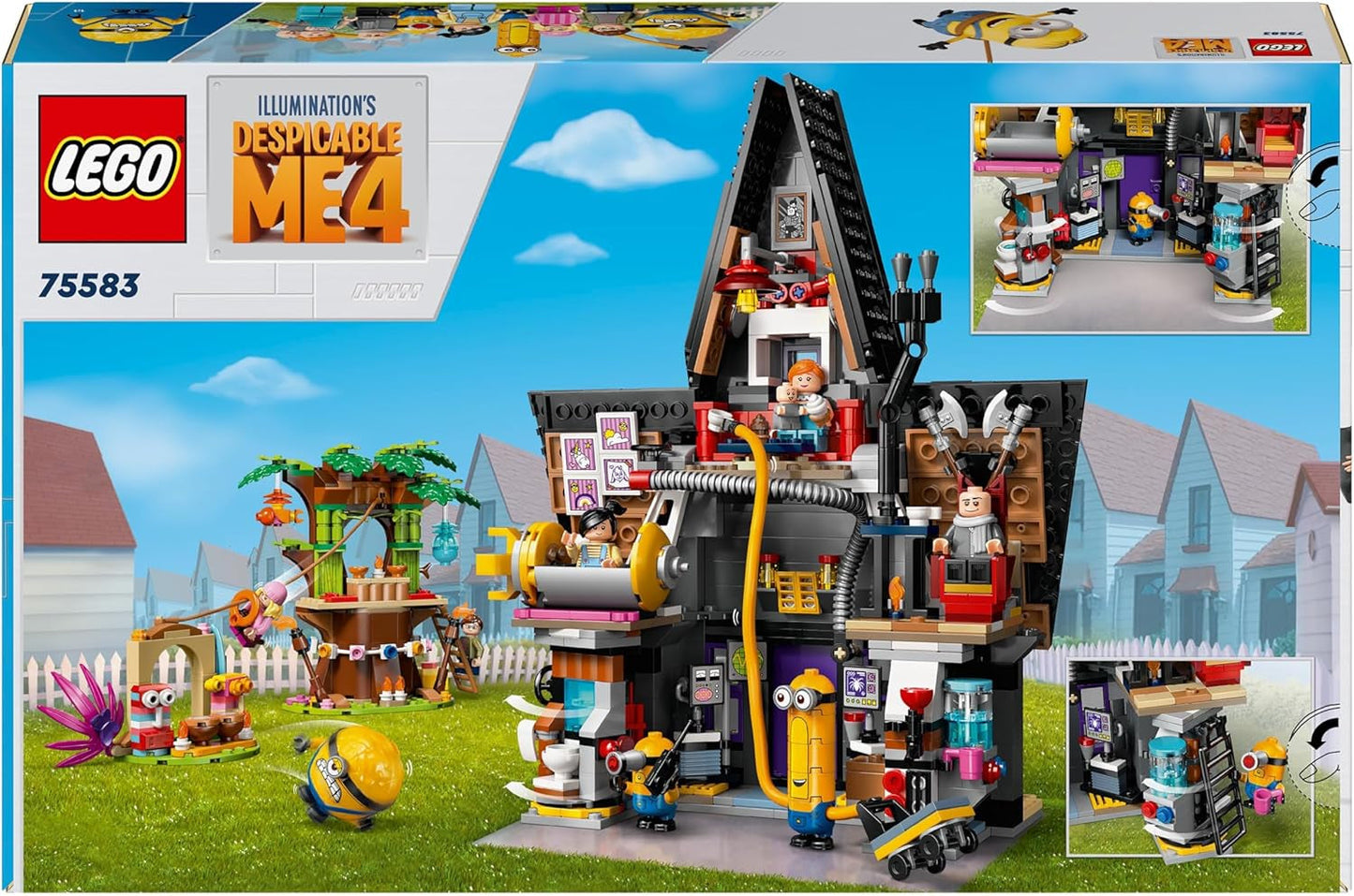 LEGO I — Simply Incorrigible 4 Willa rodzinna Gru i Minionków I — Simply Incorrigible 4 Zestaw filmowy Zabawkowy prezent dla chłopców i dziewcząt od 8 lat i więcej 75583 Zestawy do budowania Beuche den LEGO-Store