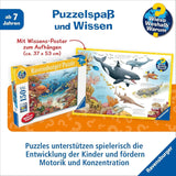 Puzzle dla dzieci Ravensburger 13411 - Stworzenia morskie na rafie koralowej - Dlaczego? Dlaczego? Dlaczego? Puzzle 150 elementów XXL + plakat wiedzy, dla dzieci od 7 lat Puzzle Naty Shop
