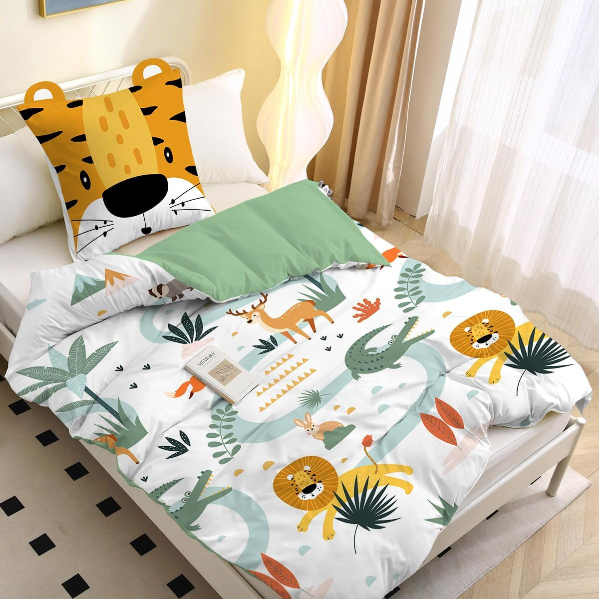 Pościel z mikrofibry 3D, zwierzęta, unisex Pościel - dziecięca Naty Shop