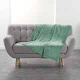 Douceur D'Intérieur, koc flanelowy, 125 X 150 cm, szałwia, flanela Kołdry i kołdry Naty Shop