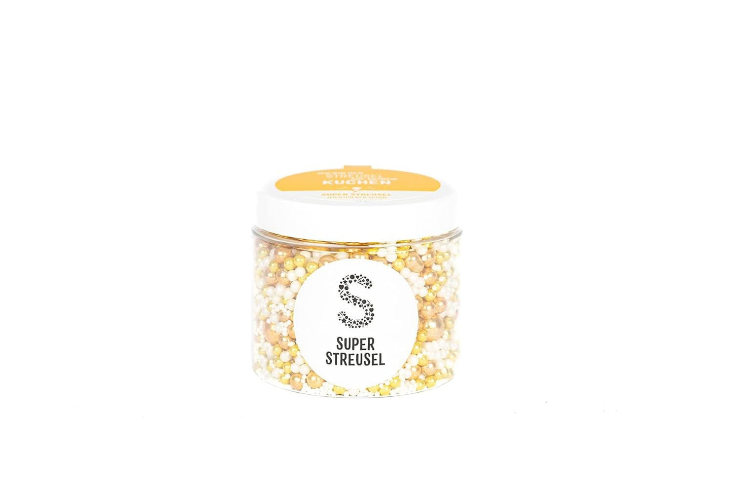 Super Streusel Gold Glimmer, posypki o tematyce bożonarodzeniowej, 180 gramów Posypki Naty Shop