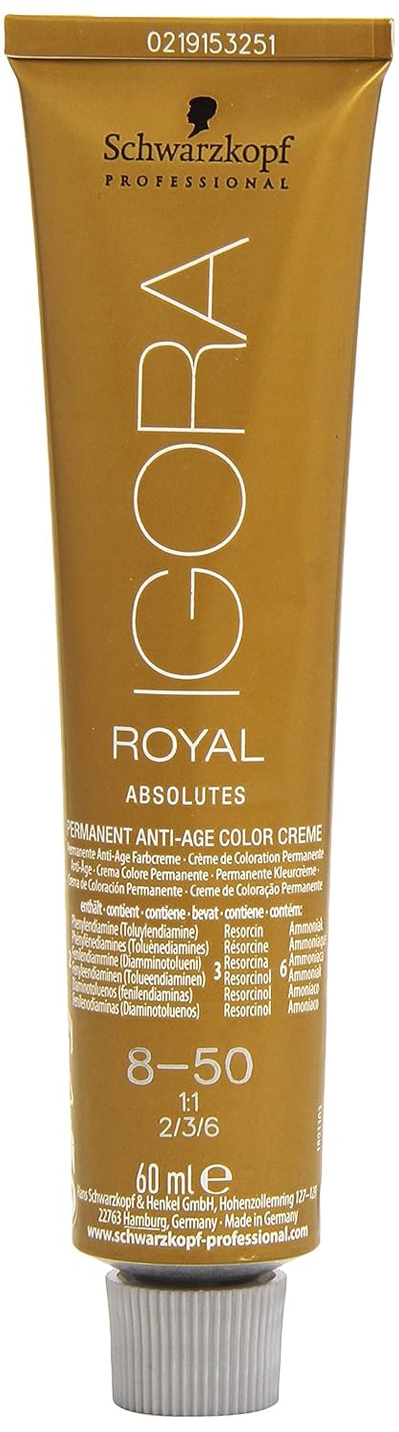 Igora Royal Absolute Age Blend Farba do włosów, 7-560 Średni złoty czekoladowy blond, 60ml Naty Shop Farba do włosów 8-50 Natural Light Golden Blonde 60 ml (1 opakowanie)