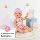 BABY Born Lena (dziewczynka) 36 cm, lalka z 7 funkcjami dla dzieci od 1 roku, działa bez baterii, duża lalka 36 cm, 834596 Zapf Creation, różowe lalki Naty Shop