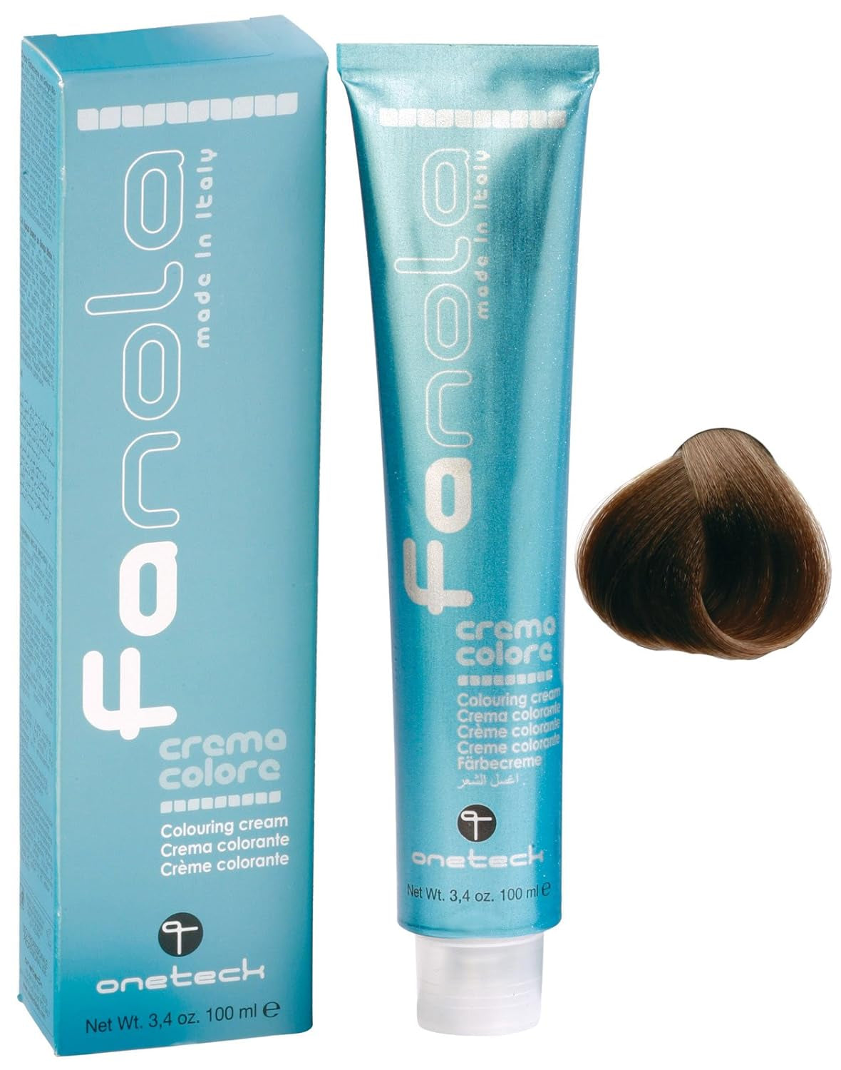 Fanola crema colore Krem koloryzujący 7.0 Blond, 100 ml Farba do włosów Naty Shop 7.00 Blond Int