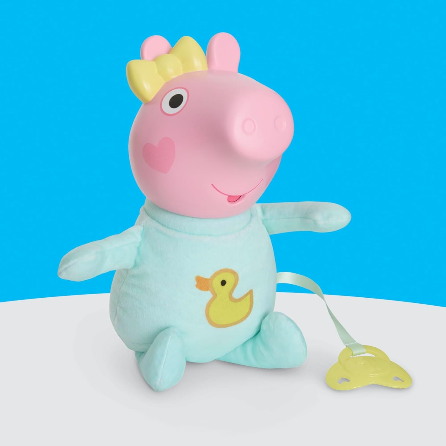 Interaktywna lalka Peppa Pig 28 cm Evie z 20 dźwiękami i wieloma funkcjami, zestaw zabawek dla dzieci od 3 lat