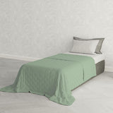 Elegancka kołdra letnia, pikowana, zielona, 170 x 250 cm Kołdry i kołdry Naty Shop