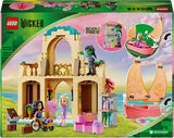 LEGO Wicked Glinda, Elfaba i Nessarose na żaglówce Uniwersytetu Shiz i 3 figurkach łódki Prezent dla dziewcząt i chłopców od 7. roku życia Miłośnicy domków dla lalek 75681 Zestawy do budowania Besuche w sklepie LEGO