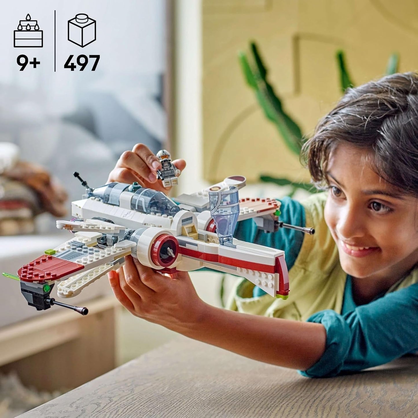 LEGO Star Wars 75402 ARC-170 Starfighter Zabawka z 4 minifigurkami, w tym klonem pilota i droidem R4-P44, przedmiot kolekcjonerski, prezent dla fanów Zemsty Sithów oraz chłopców i dziewcząt w wieku od 9 lat Zestawy do budowania Beuche den LEGO-Store