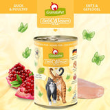 GranataPet DeliCatessen Chicken PUR, Nassfutter für Katzen, Futter ohne Getreide & ohne Zuckerzusätze, Katzenfutter mit hohem Fleischanteil i wysokiej jakości oleje, 6 x 400 g