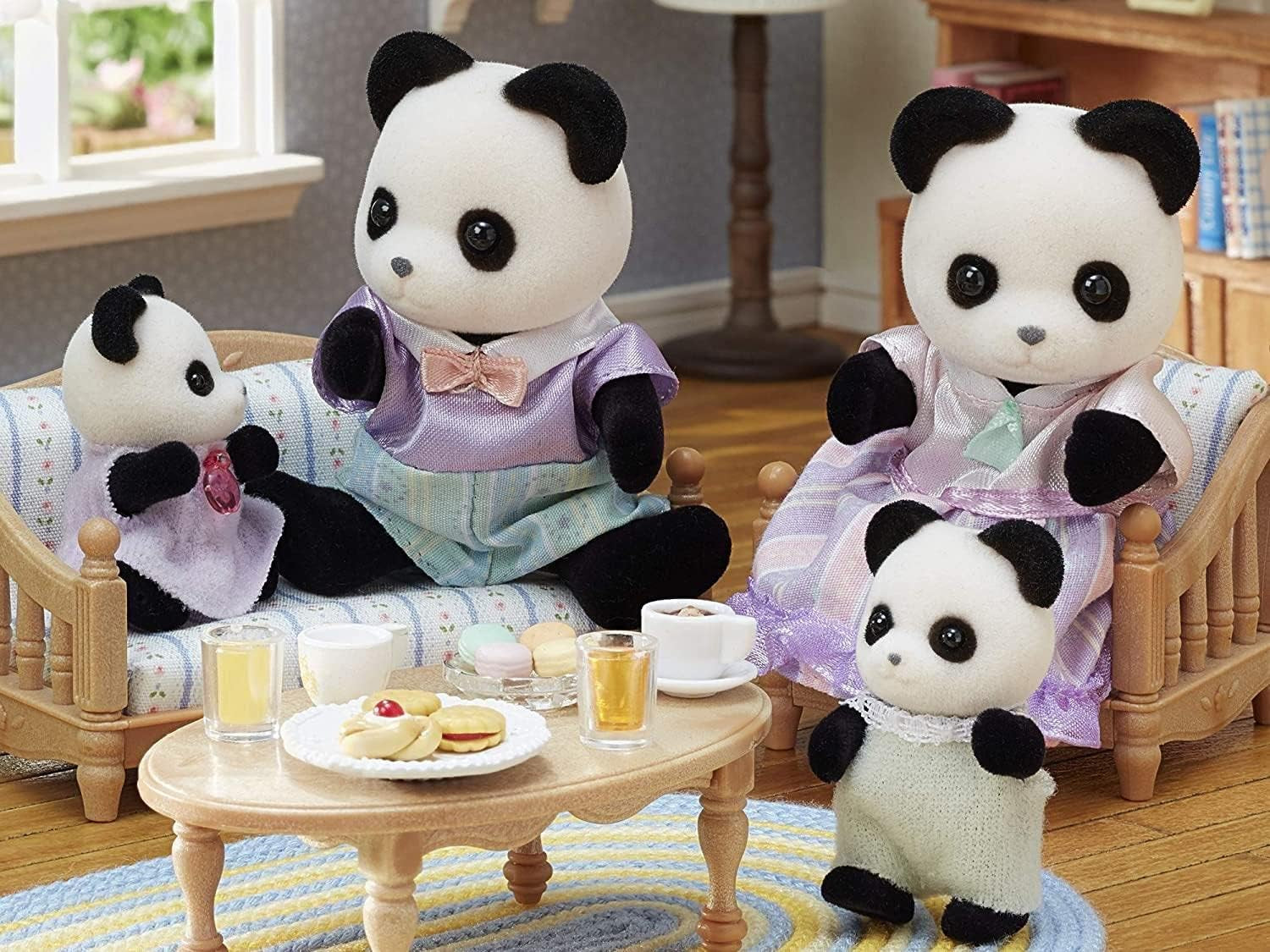 Sylvanian Families L5529 Rodzina Pand - Figurki z domku dla lalek