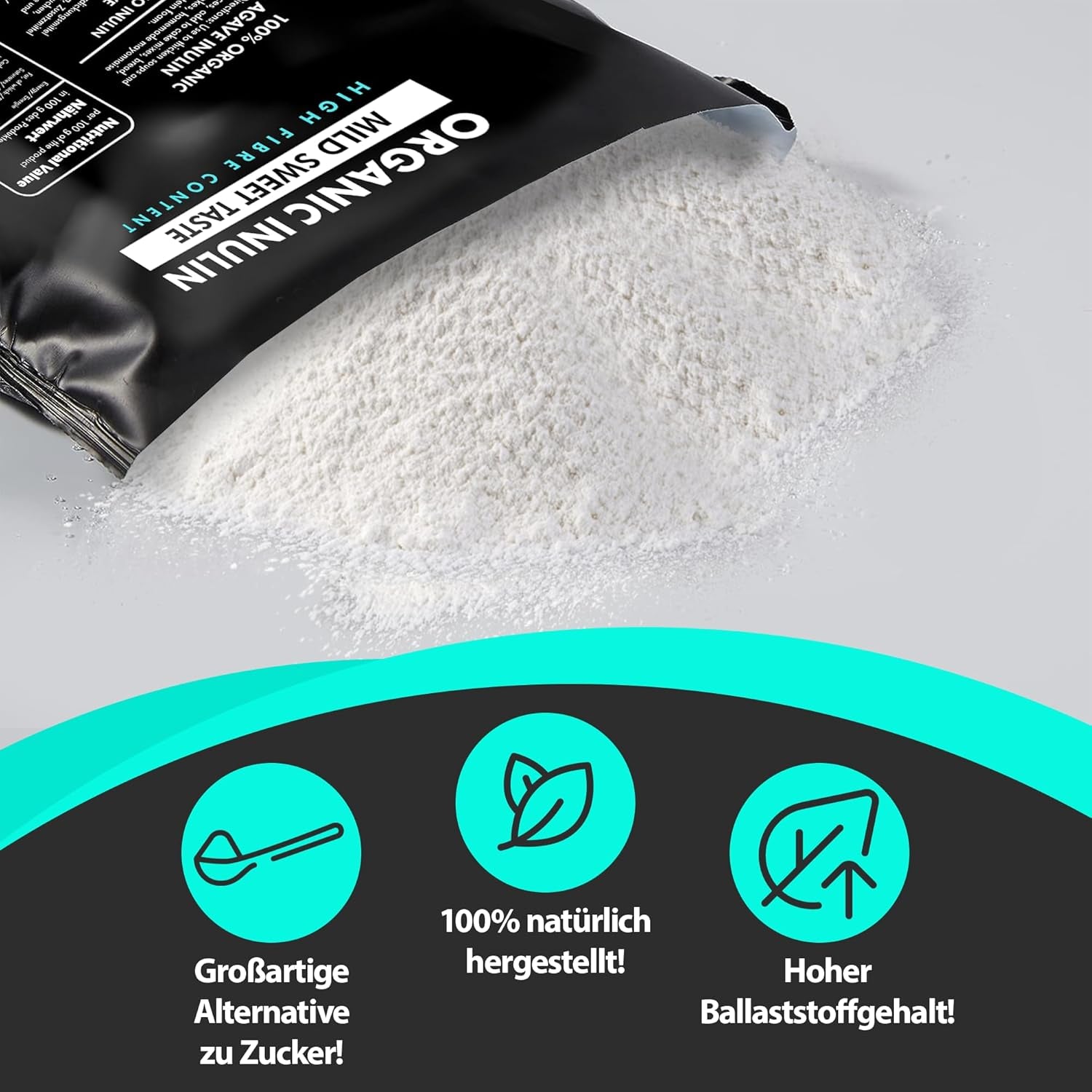 Dieta Natury - Bio-Inulina 1 Kg | Z Agawą | Natürliches Präbiotikum Słodziki Naty Shop