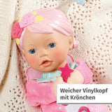 BABY Born for kids Lalka o miękkim ciele z kieszeniami na palcach w ramionach, wysoka pacynka o wysokości 26 cm 834695 Zapf Creation