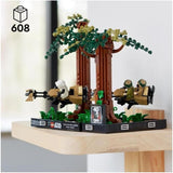 LEGO 75353 Star Wars Pościg na Endorze — zestaw dioramy, Powrót Jedi z Lukiem Skywalkerem, księżniczką Leią, żołnierzem zwiadowczym i ścigaczami, zestawy do budowania z okazji 40. rocznicy urodzin w sklepie LEGO