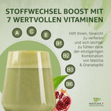 ® Ceremonial Matcha Powder X Granat 100G [Wspomaga odchudzanie i metabolizm] - Herbata zielona dla aktywnego i zdrowego trybu życia - Herbata zielona bez dodatków (czysta i naturalna)