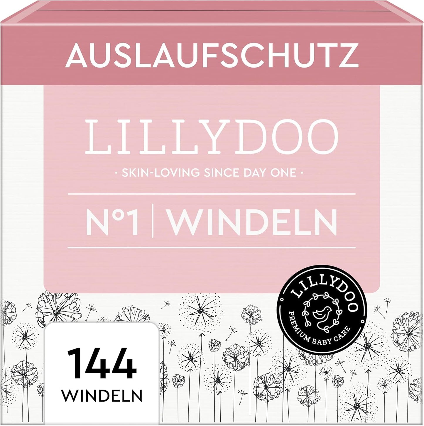 LILLYDOO Pieluszki dziecięce Przyjazne dla skóry - rozmiar 3 (6-10 kg), 29 sztuk, niezawodna ochrona przed wyciekami, miękkie, bezzapachowe i bez balsamu dla skóry wrażliwej, testowane dermatologicznie
