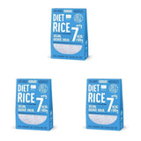 DIET-FOOD Organiczny ryż błyskawiczny Shirataki Konjac, niskowęglowodanowy, niskokaloryczny, wegański, bez tłuszczu, bez soi, bezglutenowy, przyjazny dla ketonów, odchudzający, 300 gramów