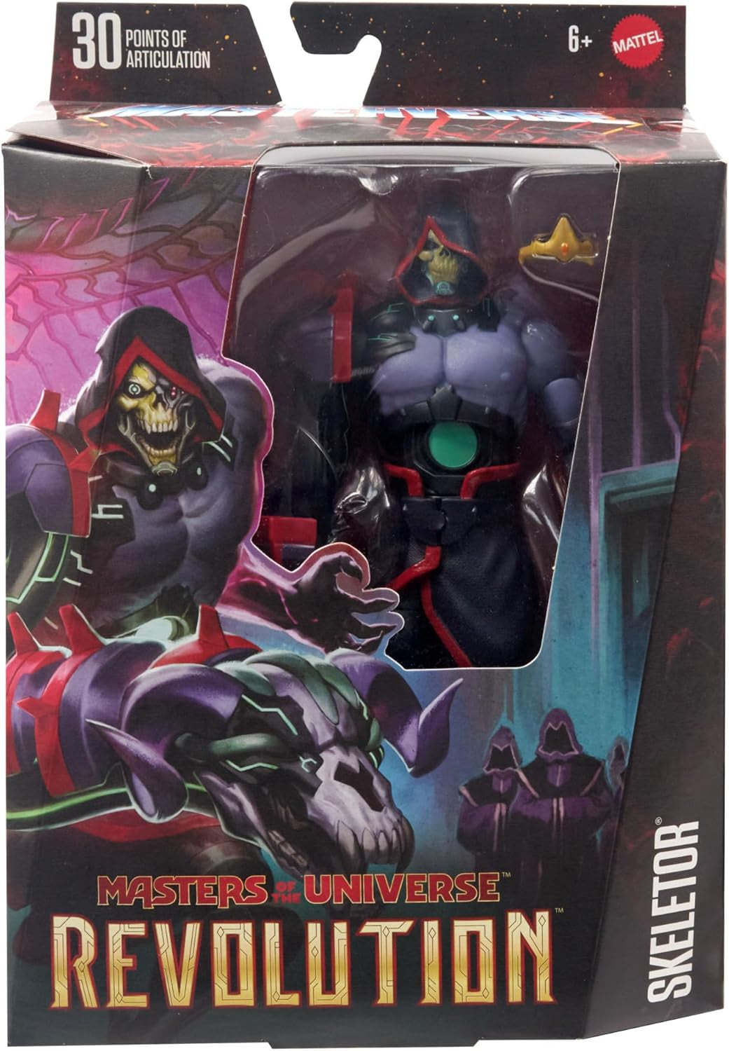 Władcy Wszechświata: Rewolucja Masterverse Skeletor Figurka Kolekcjonerska z 30 punktami ruchu i ruchomym ramieniem robota Motu Toy HYC46 Figurki Naty Shop